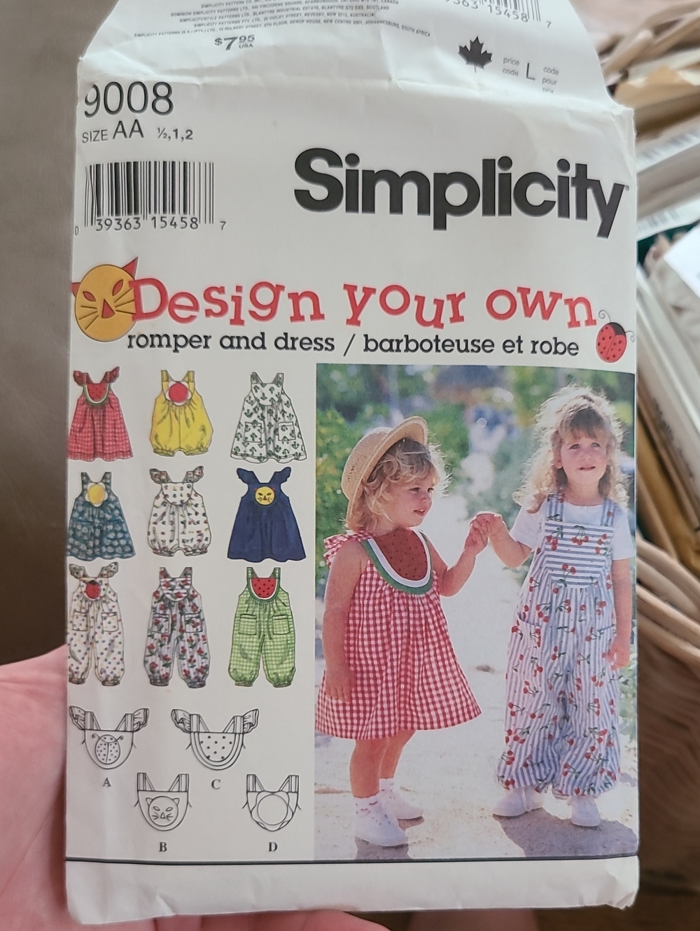 Simplicity Kids' Design Your Own Romper & Dress Sewing Pattern UNCUT